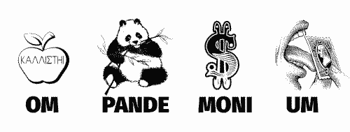 The mantra: OM PANDE MONI UM